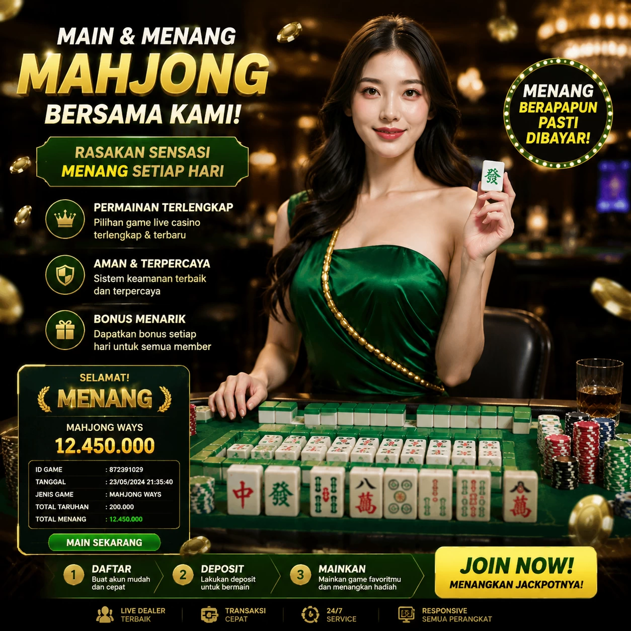 Yang berubah di hohotogel: bookmark, e-wallet, turnover